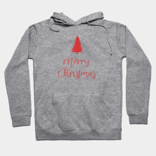 Merry Christmas Xmas Tree Decoration Holiday Design Hoodie by EquilibriumArt